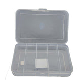 5-Partition Plastic Box (1 Piece) 18.5x11.5x3.2 CM Rectangle Compartment Size 11.5x3.5 CM For Multipurpose Packing & Storage Transparent Color [jefs-pack-boxnsupp-00006-m22]
