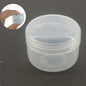 Plastic Box (12 Pieces) 3.5x2.6 CM Round For Multipurpose Packing & Storage Transparent Color [jefs-pack-boxnsupp-00006-m2]
