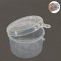 Plastic Box (12 Pieces) 8.3x5.75 CM Round For Multipurpose Packing & Storage Transparent Color [jefs-pack-boxnsupp-00006-m6]