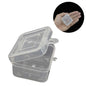 Plastic Box (24 Pieces) 4.7x4x2.3 CM Rectangle For Multipurpose Packing & Storage Transparent Color [jefs-pack-boxnsupp-00006-m7]