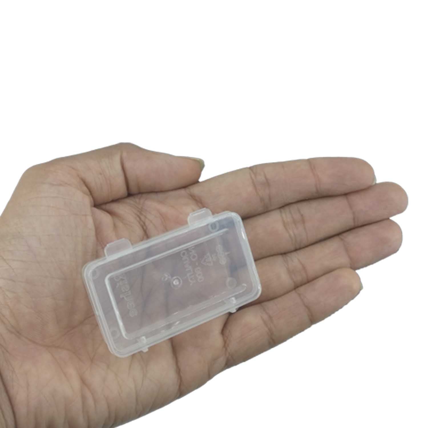 Plastic Box (24 Pieces) 6x3.3x1.5 CM Rectangle For Multipurpose Packing & Storage Transparent Color [jefs-pack-boxnsupp-00006-m8]