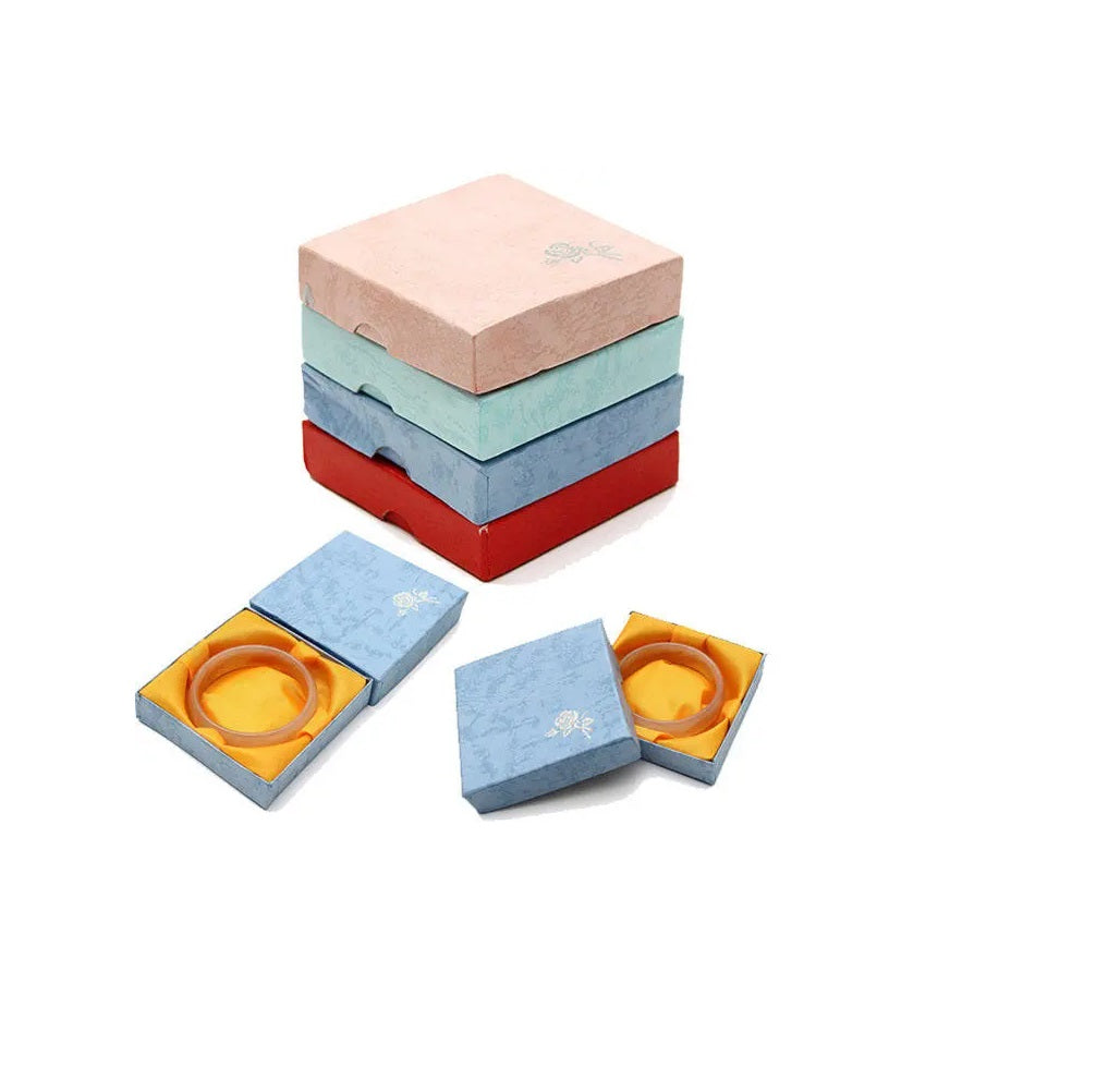 Paper Jewellery Box For Bracelet Bangle Gift Packing 9x2.3 CM Square [jefs-pack-boxnsupp-00066]