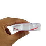 Plastic Bracelet Box 7.25x1.8 CM (12 Pieces) Transparent Color Round [jefs-pack-boxnsupp-00074-m2]