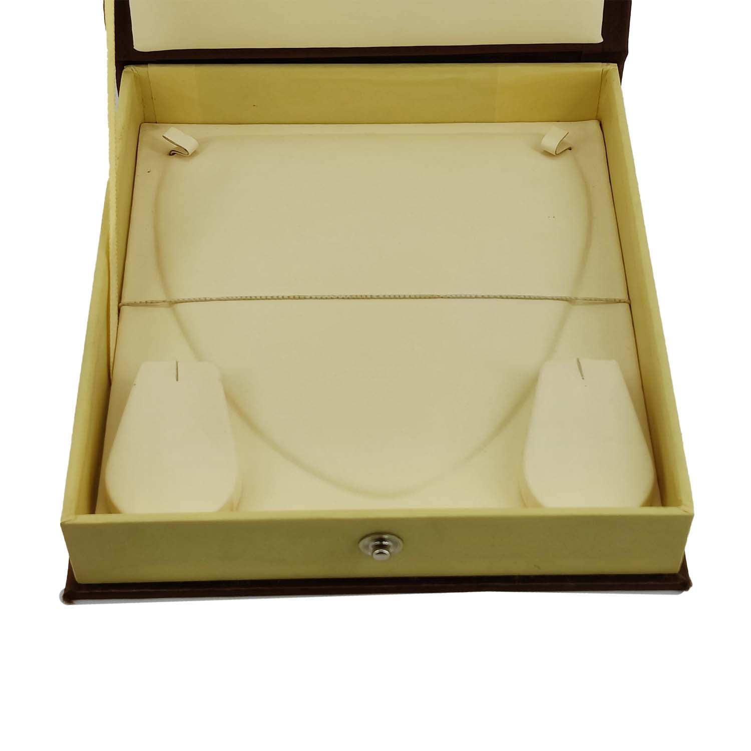 Rigid Cardboard Jewellery Set Box 16x15x3 CM (1 Piece, Random Assorted Color) Rectangle For Necklace Chain & Earring [jefs-pack-boxnsupp-00075-m13]