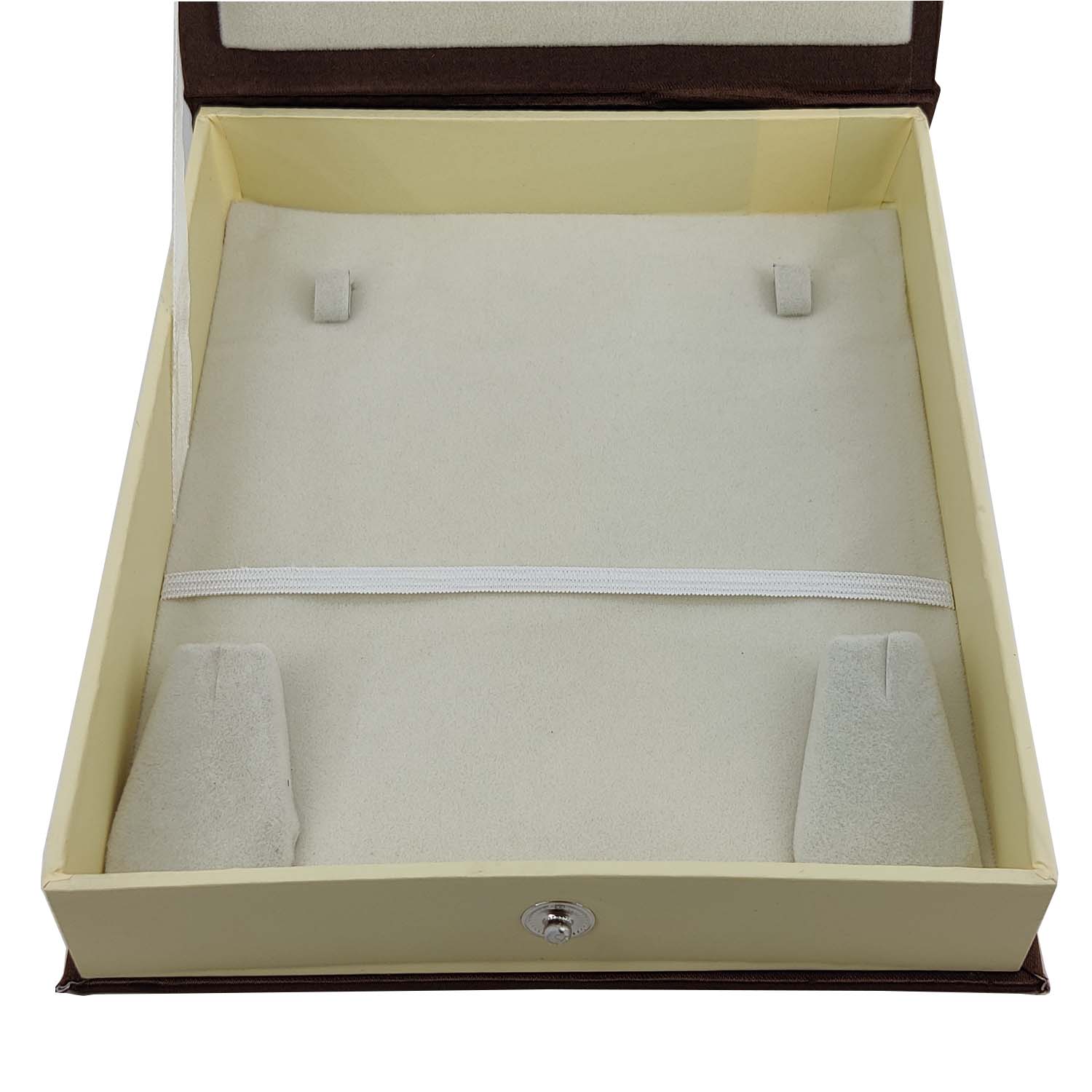 Rigid Cardboard Jewellery Set Box 17x14x3 CM (1 Piece, Random Assorted Color) Rectangle For Necklace Chain & Earring [jefs-pack-boxnsupp-00075-m3]
