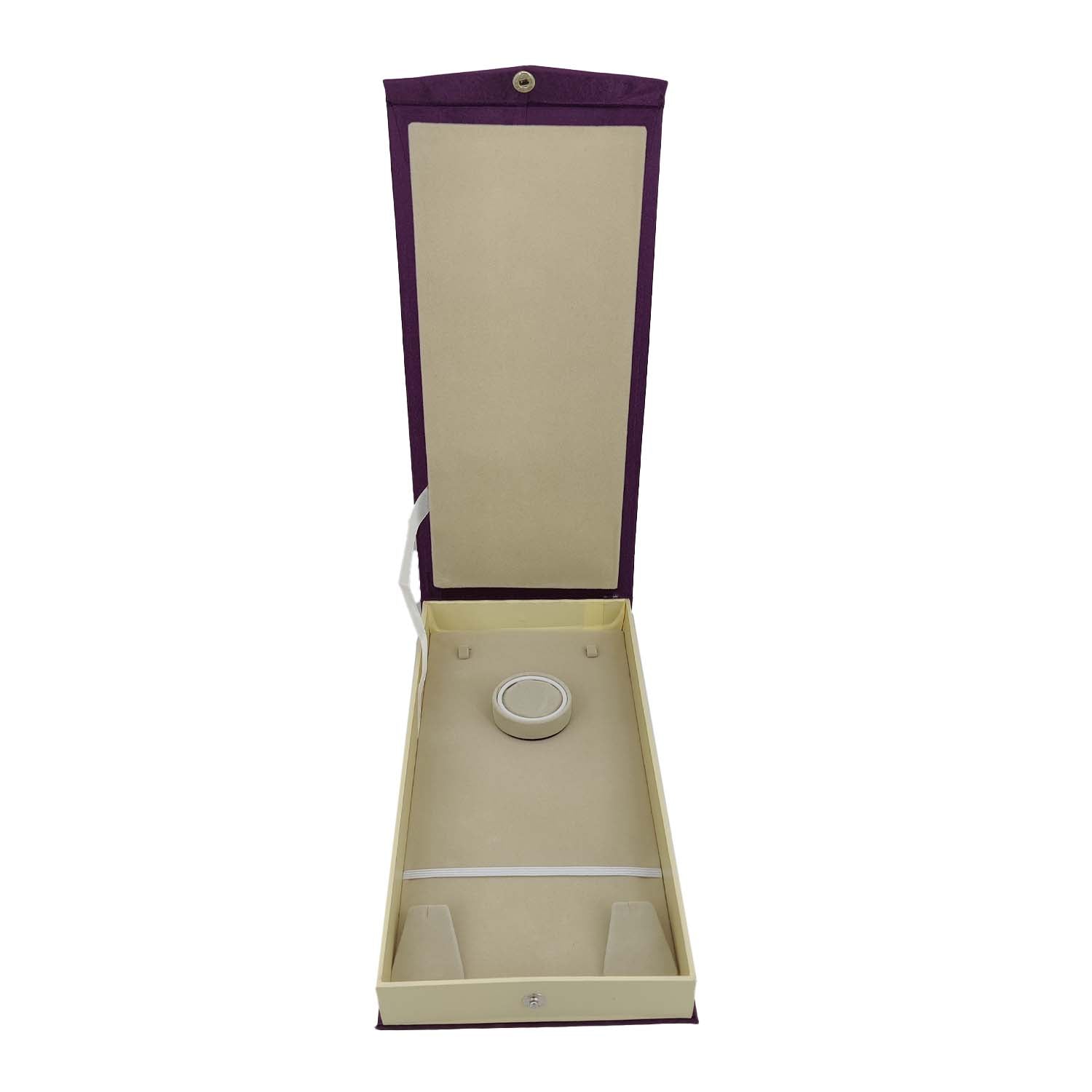 Long Rigid Cardboard Jewellery Set Box 30x15x3 CM (1 Piece, Random Assorted Color) Rectangle For Necklace Chain Earring & Ring [jefs-pack-boxnsupp-00075-m4]