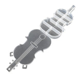 Plastic Gift Box 10 Partitions 22x10x2.5xcm Guitar Transparent Color (Sold as 1 piece) [jefs-pack-boxnsupp-00128-m2]