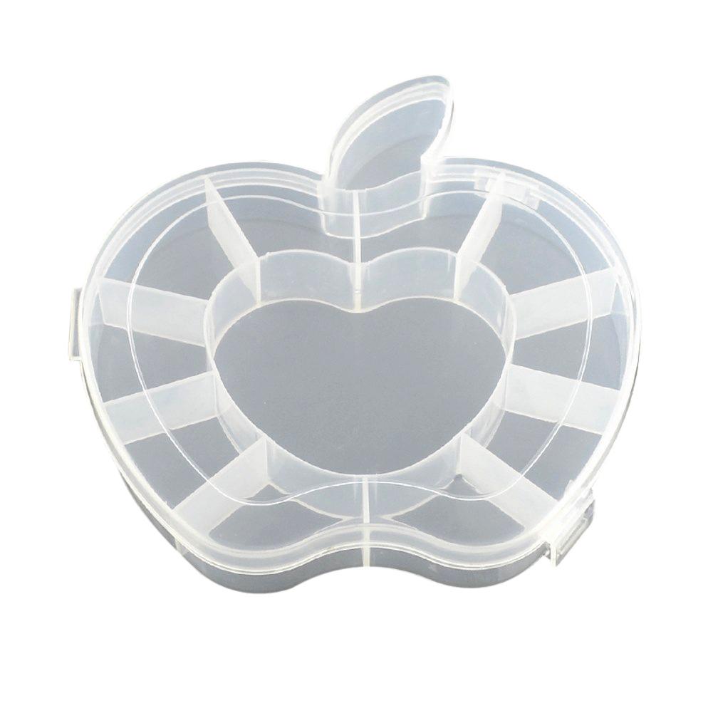 Plastic Gift Box 12 Partitions 16x15x2.5xcm Apple Transparent Color (Sold as 1 piece) [jefs-pack-boxnsupp-00128-m3]