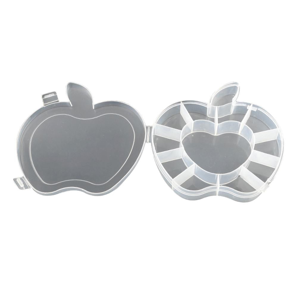 Plastic Gift Box 12 Partitions 16x15x2.5xcm Apple Transparent Color (Sold as 1 piece) [jefs-pack-boxnsupp-00128-m3]