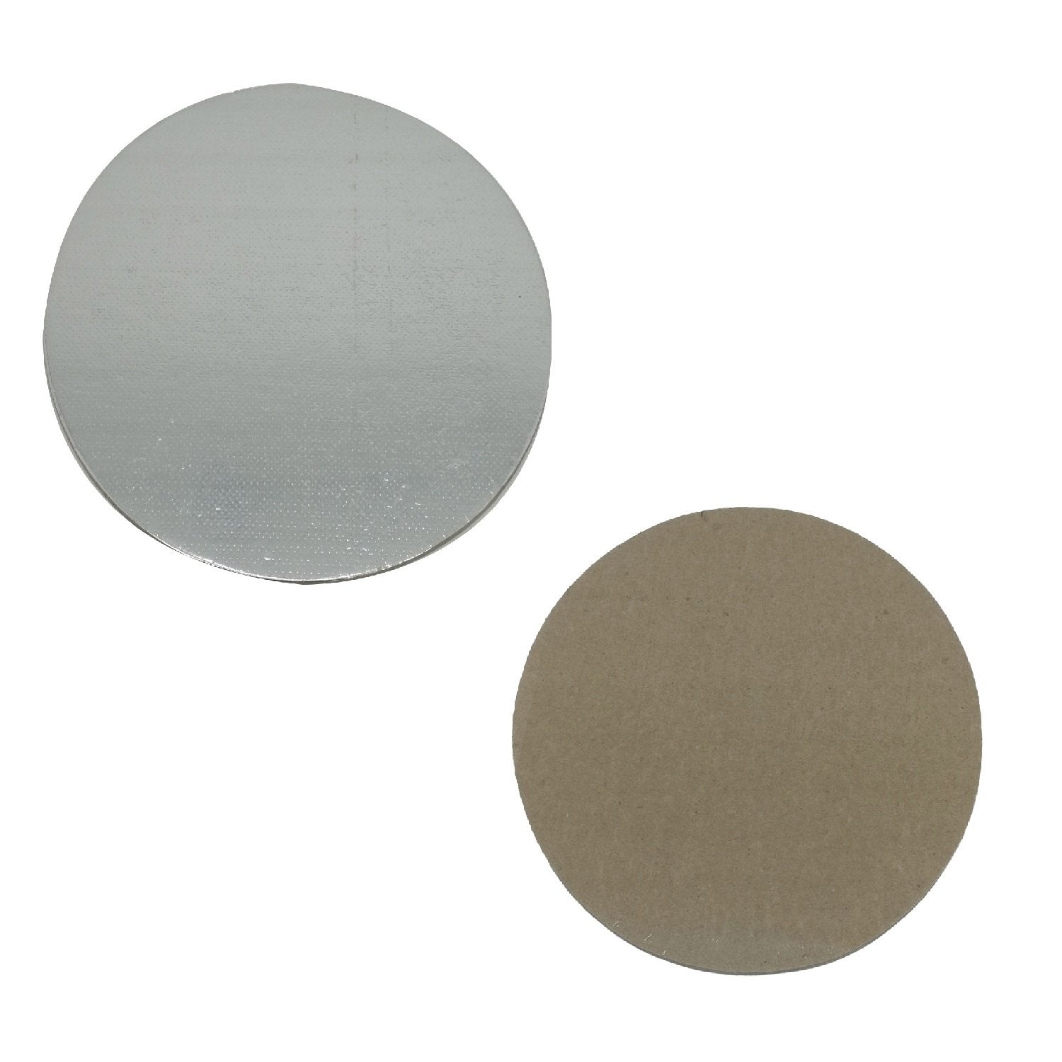 Cake Packing Paper Box For Half KG (Pack of 5) Random Print Design 7x7x3.5 Inch (18x18x9 CM) With 7 Inch Smooth Cardboard Round Stand Base Boards [jefs-pack-boxnsupp-00129-combo1]