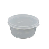 Small Polypropylene Plastic Containers (Pack of 10, Capacity 25 ML) 5x4.5x2.5 CM Leak Proof With Lid For Ketchup Sauce Jam Cream Sampling [jefs-pack-boxnsupp-00153-m3]