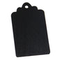 Large Wooden Craft Jewellery Making Pendants Flat Base 68x39x2xmm Rectangle Black (Pack of 4 pieces) [jefs-pndt-gnrl-00114-m11]