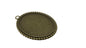 Jewelry Metal Alloy Pendant Base 51x37x2xmm (Holds 40x30mm Oval Embellishments) Oval Antique Bronze Color (Pack of 2 pieces) [jefs-pndt-gnrl-00129-m1]