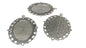 Jewelry Metal Alloy Pendant Base 60x45mm (Holds 40x30mm Oval Embellishments) Oval Antique Silver Color (Pack of 2 pieces) [jefs-pndt-gnrl-00129-m23]
