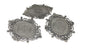 Jewelry Metal Alloy Pendant Base 60x50mm (Holds 40x30mm Oval Embellishments) Oval Antique Silver Color (Pack of 2 pieces) [jefs-pndt-gnrl-00129-m27]