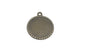 Jewellery Metal Alloy Pendant Base 35x30x2xmm (Holds 25mm Round Embellishments) Round Antique Bronze Color (Pack of 2 pieces) [jefs-pndt-gnrl-00129-m32]