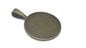 Jewellery Metal Alloy Pendant Base 38x26x2xmm (Holds 25mm Round Embellishments) Round Antique Bronze Color (Pack of 2 pieces) [jefs-pndt-gnrl-00129-m36]