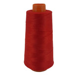 Spun Polyester Threads 3-Ply Red (1 Roll x 2000 Meters) For Making Bag Sofa Seat Covers Upholstery And Utilitiy Accessories [jefs-stringlace-00006-m18]
