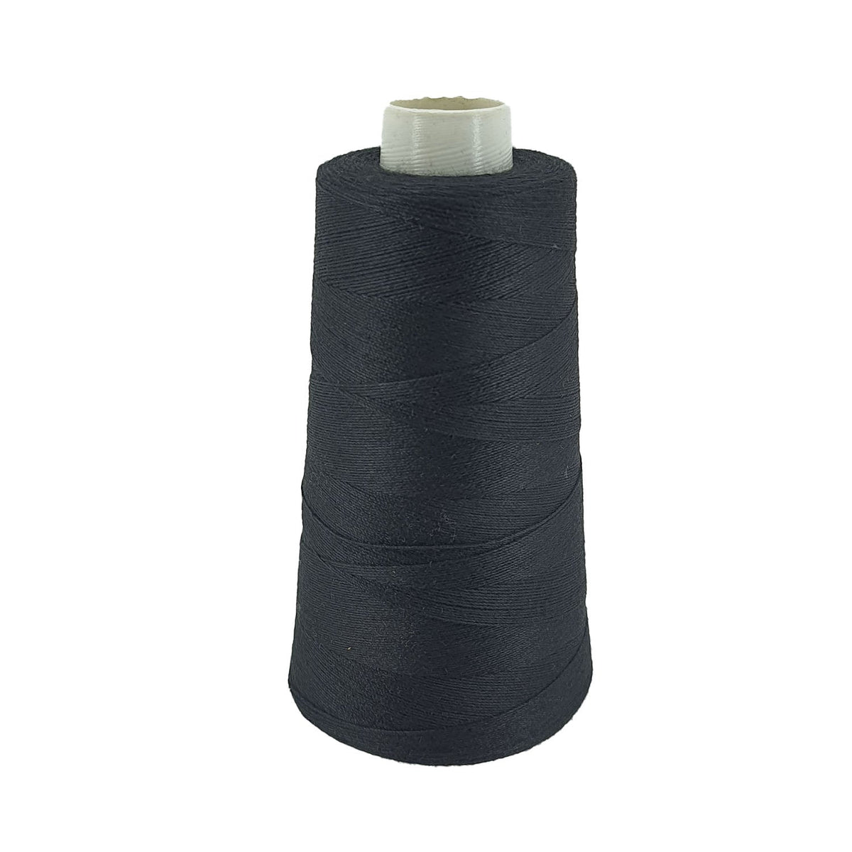 Spun Polyester Threads 3-Ply Black (1 Roll x 2000 Meters) For Making Bag Sofa Seat Covers Upholstery And Utilitiy Accessories [jefs-stringlace-00006-m19]