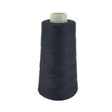 Spun Polyester Threads 3-Ply Black (1 Roll x 2000 Meters) For Making Bag Sofa Seat Covers Upholstery And Utilitiy Accessories [jefs-stringlace-00006-m19]