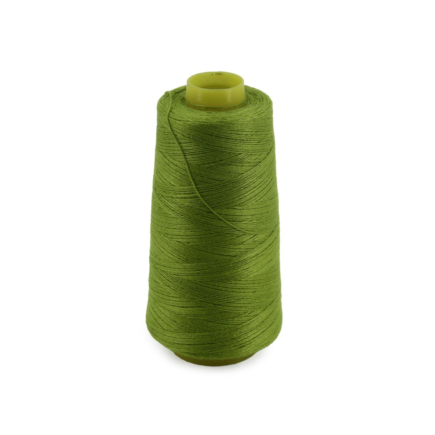 Spun Polyester Threads 3-Ply Green (1 Roll x 2000 Meters) For Making Bag Sofa Seat Covers Upholstery And Utilitiy Accessories [jefs-stringlace-00006-m1]