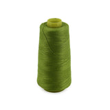 Spun Polyester Threads 3-Ply Green (1 Roll x 2000 Meters) For Making Bag Sofa Seat Covers Upholstery And Utilitiy Accessories [jefs-stringlace-00006-m1]