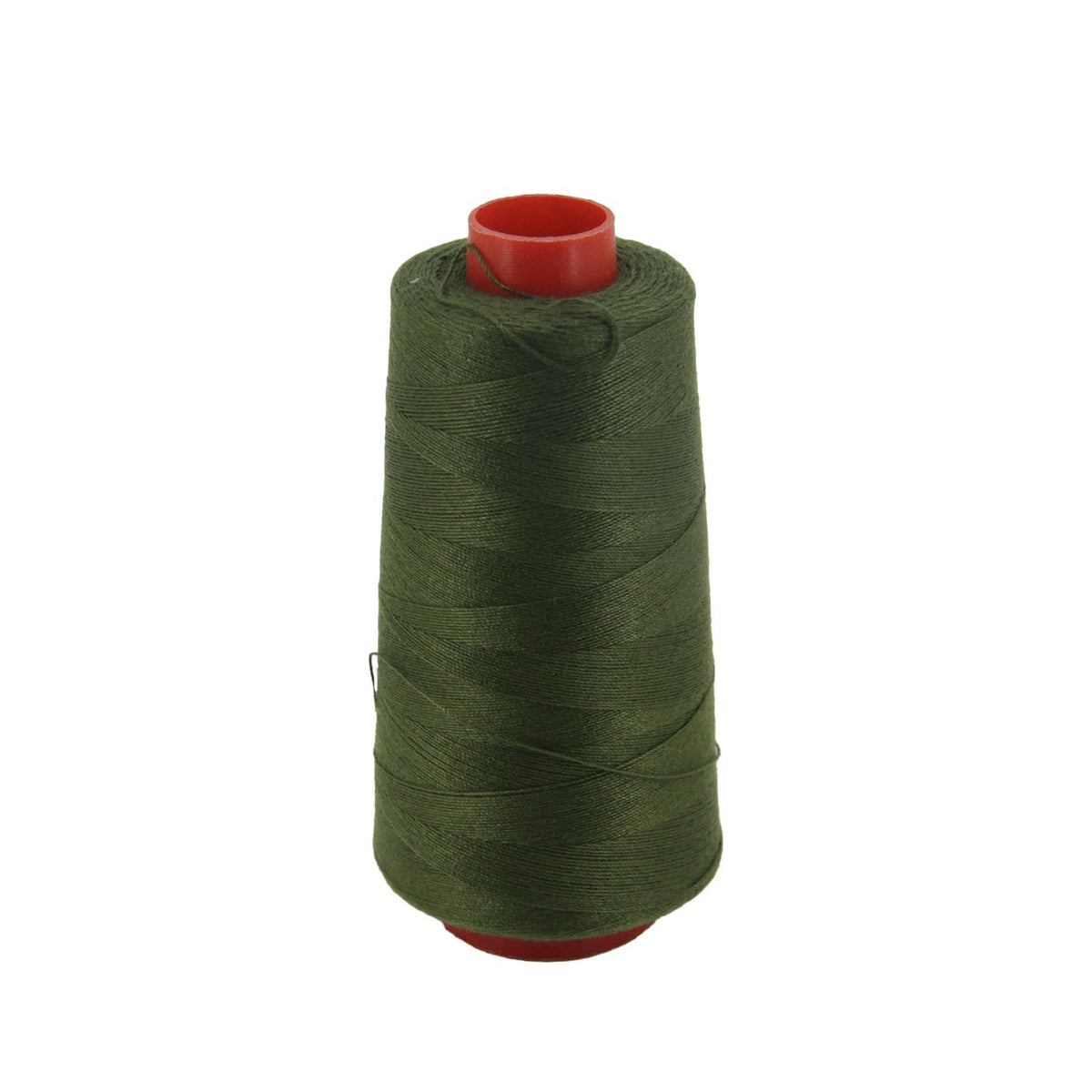 Spun Polyester Threads 3-Ply Olive Green (1 Roll x 2000 Meters) For Making Bag Sofa Seat Covers Upholstery And Utilitiy Accessories [jefs-stringlace-00006-m5]