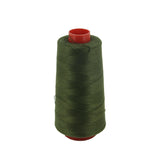 Spun Polyester Threads 3-Ply Olive Green (1 Roll x 2000 Meters) For Making Bag Sofa Seat Covers Upholstery And Utilitiy Accessories [jefs-stringlace-00006-m5]