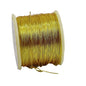 Zari Metallic Threads 0.1 MM For Aari Work Embroidery Sewing Garment Needlework Crafts [jefs-stringlace-00301]