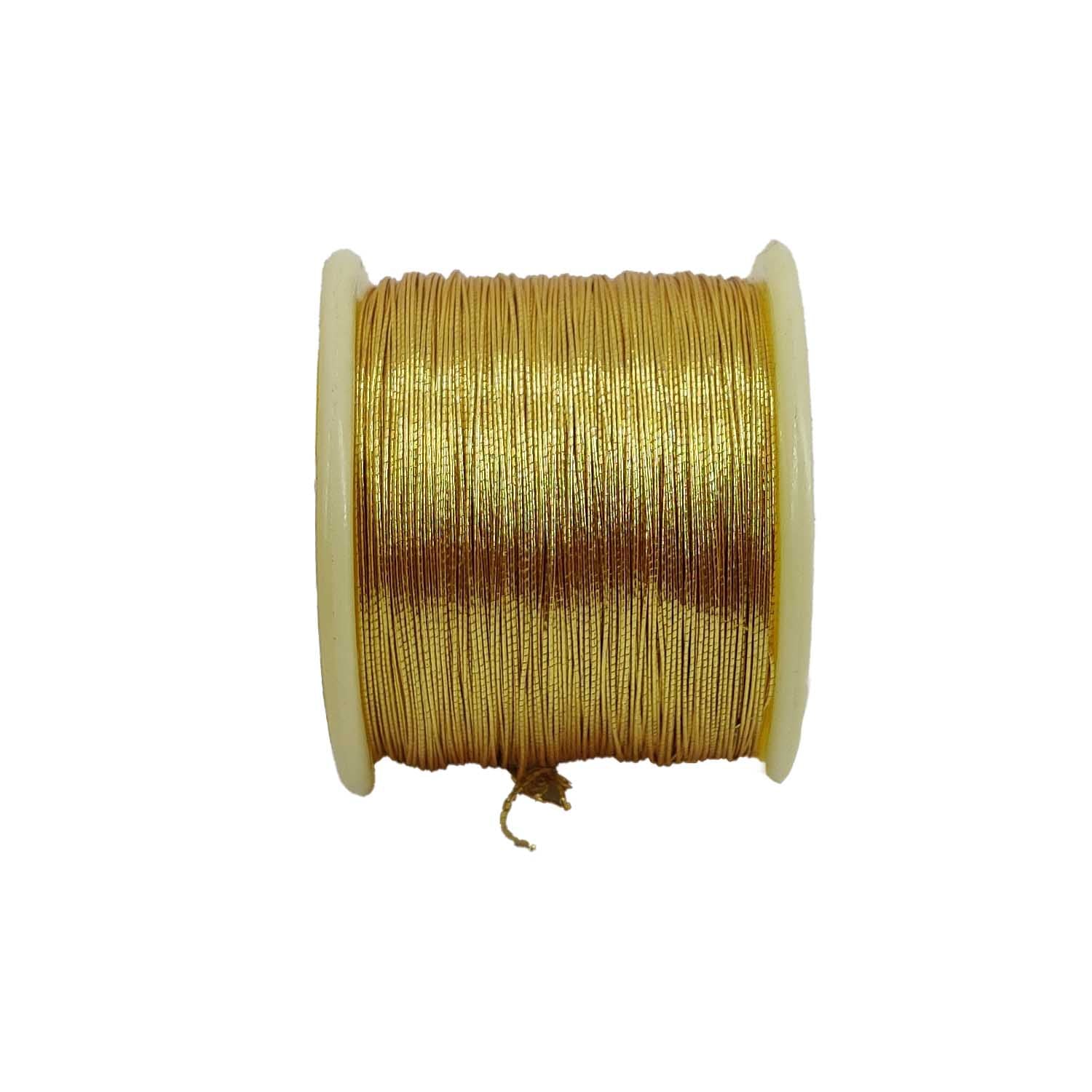 Zari Metallic Threads 0.1 MM For Aari Work Embroidery Sewing Garment Needlework Crafts [jefs-stringlace-00301]