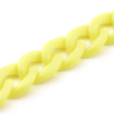 Acrylic Plastic Curb Chains (Mixed Colors, Total 10 Meters) 13x10x2.5 MM For Bag Strap Mask Holder Lanyard  [jefs-stringlace-00305-combo1]