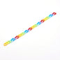 Acrylic Plastic Curb Chains (1 Meter) 13x10x2.5 MM Multicolor For Bag Strap Mask Holder Lanyard  [jefs-stringlace-00305-m1]