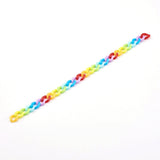 Acrylic Plastic Curb Chains (1 Meter) 13x10x2.5 MM Multicolor For Bag Strap Mask Holder Lanyard  [jefs-stringlace-00305-m1]