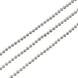 Jewellery Making Brass Ball Chains 1.5mm Ball Silver Color (Pack of 3 metres) [jefs-stringlace-00307-m2]
