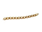 Jewellery Making Metal Iron Chain Extension 50x3mm Twist Gold Color (Pack of 20 strings) [jefs-stringlace-00307-m5]