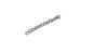 Extension Chains For Jewellery Making Tarnish Resistant 40x3mm Twist Cross Surgical Stainless Steel Silver Color (Pack of 10 pieces) [jefs-stringlace-00395-m12]