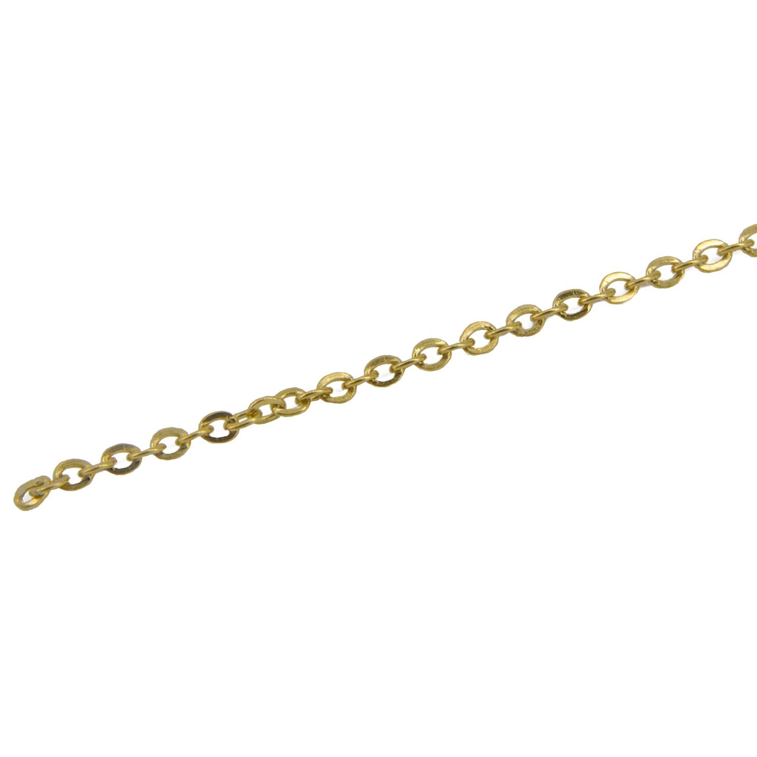 Jewellery Making Necklace Chains Tarnish Resistant Stainless Steel 2.5x5x0.5xmm Link Gold Color (Sold as 1 metre) [jefs-stringlace-00395-m16]
