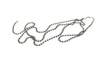 Jewellery Making Necklace Chains Tarnish Resistant Stainless Steel 2mm Ball Silver Color (Sold as 1 metre) [jefs-stringlace-00395-m1]