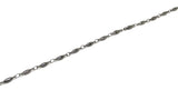 Jewellery Making Necklace Chains Tarnish Resistant Stainless Steel 11x2.5x2xmm Linked Pipe Silver Color (Sold as 1 metre) [jefs-stringlace-00395-m3]