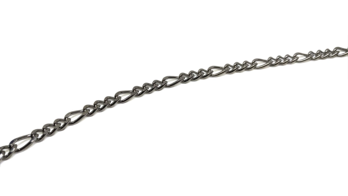 Jewellery Making Necklace Chains Tarnish Resistant Stainless Steel 5mm Long Twist:7x3.5x2mm Long Twist Silver Color (Sold as 1 metre) [jefs-stringlace-00395-m9]