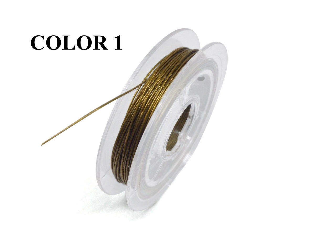 Jewelry Making Steel Tiger Tail Wire 0.38mm Wire [jefs-stringlace-00413]