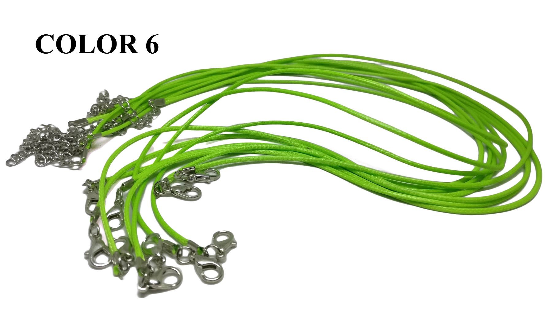 Jewellery Making Necklace Cords With Waxed Cotton 1.5mm 17 to 18 Inch Cord [jefs-stringlace-00429]