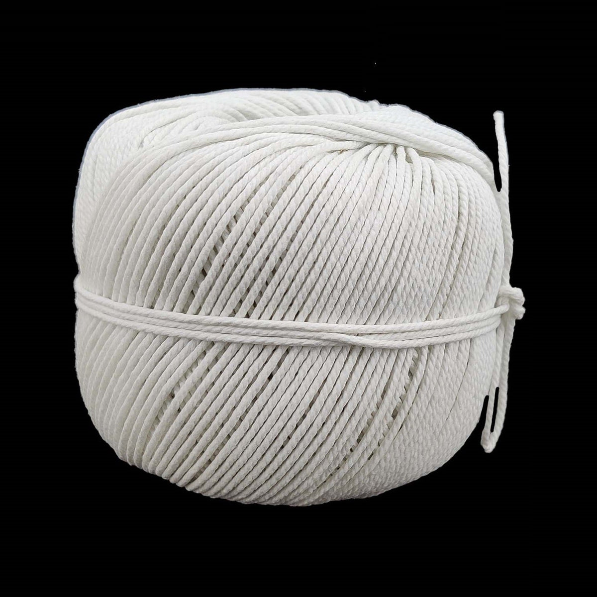 White Glazed Cotton Piping Thread (1 Roll x 100 Grams) 1.5 MM For Garments Sewing Multipurpose
