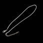 Mild Waxed Cotton Jewellery Making Cords 1.5 MM 17 To 18 Inch With Alloy Silver Color Clasp