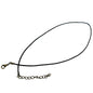 Mild Waxed Cotton Jewellery Making Cords 1.5 MM 17 To 18 Inch With Alloy Antique Bronze Color Clasp