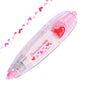 Plastic Sticker Correction Adhesive Tape Dispenser Pen For Scrapbooking Gifting Decoration Multi-Color (Sold as 1 piece) [Type 4 -> Heart Printing] [jefs-tapedecrtve-00006-model4]
