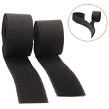 Hook & Loop Tapes 2 Inch (1 Meter) Black 50% Nylon & 50% Polyester For Garments Multipurpose Utilities Crafts [jefs-tapedecrtve-00009-m1]