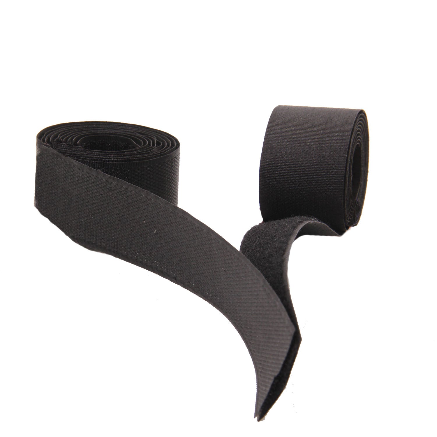 Hook & Loop Tapes 2 Inch (1 Meter) Black 50% Nylon & 50% Polyester For Garments Multipurpose Utilities Crafts [jefs-tapedecrtve-00009-m1]