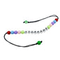 Personalized Name Customized Rakhi For Brother White Color With Plastic Beads [jxq-brcltbngl-00016-m6]
